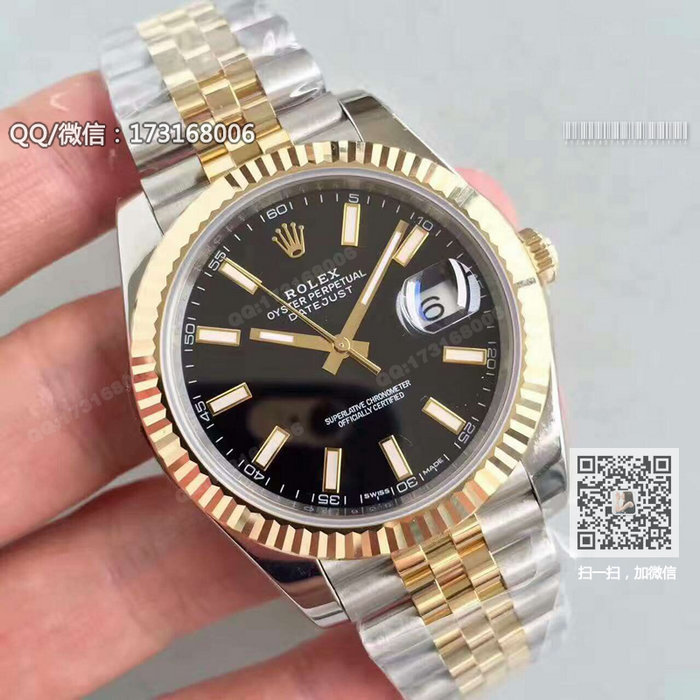 로렉스 데이저스트(스터드 스케일 / 블랙판)126333 ( 31mm / 41mm )