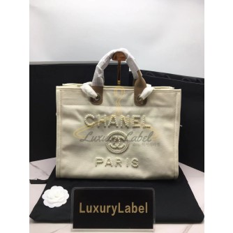 샤넬 도빌백 진주로고