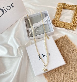 디올 dior bee 펄 목걸이