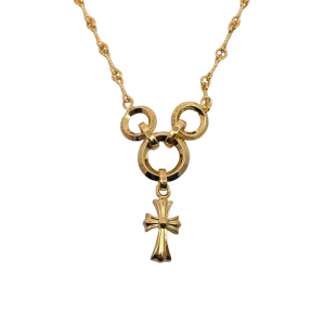 크롬하츠 골드 트위스트 베이비팻 웨이스트 체인 목걸이