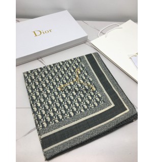 디올 실크 스카프 (컬러 네이비)