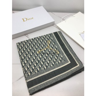 디올 실크 스카프 (컬러 네이비)