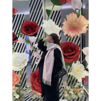 구찌 캐시미어 자카드 머플러