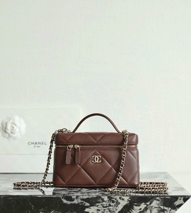 샤넬 25K 빅 퀼팅 탑핸들 베니티 체인백