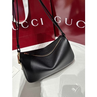 구찌 하프 홀스빗 레더 미디엄 숄더백 860787