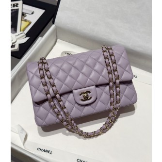 샤넬 클래식 램스킨 미디움 25.5cm