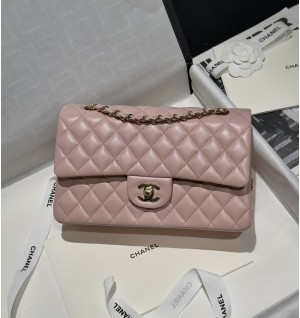 샤넬 클래식 램스킨 미디움 25.5cm